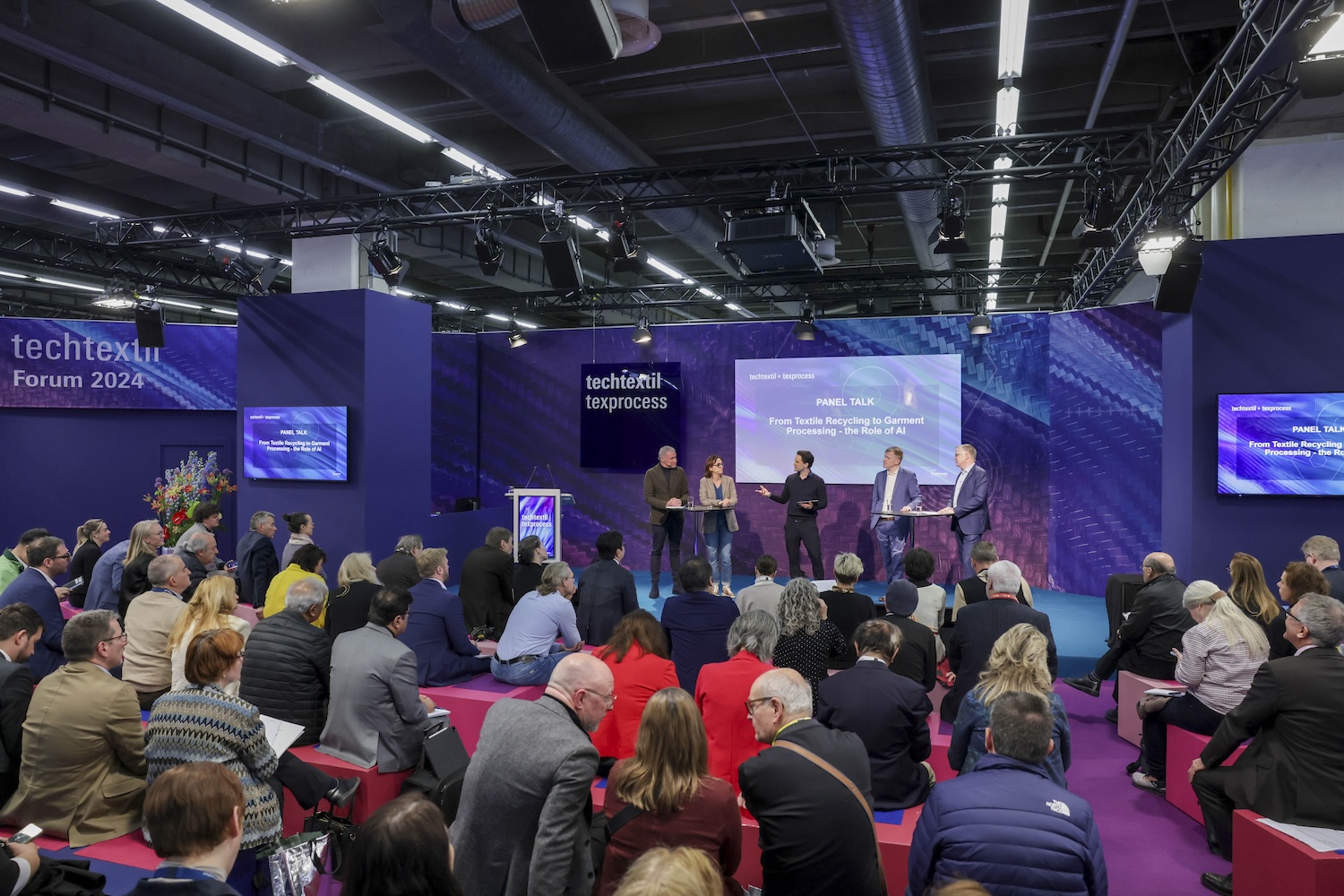 Artificial Intelligence was one of the hot topics at the opening press conference for Techtextil/Texprocess. © Thomas Fedra / Messe Frankfurt 